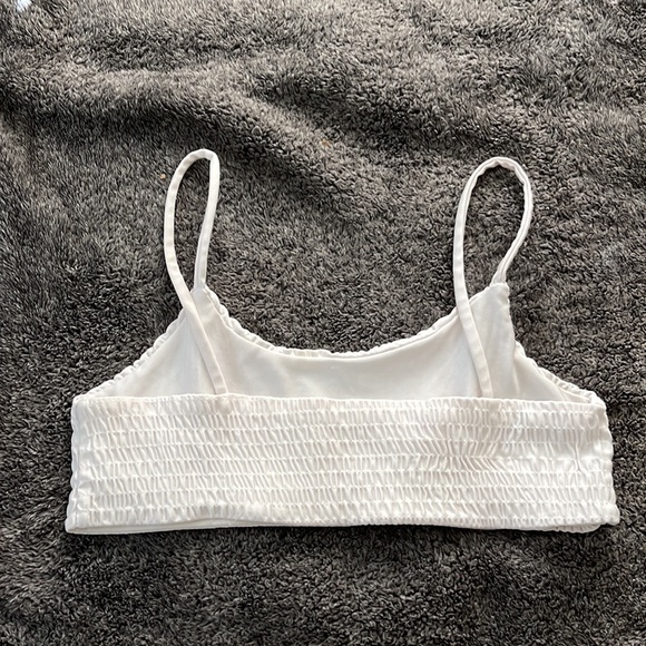 White Crinkle Shein Bikini - Picture 3 of 9